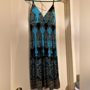 Rogue Collection 1x Turquoise Paisley sun dress